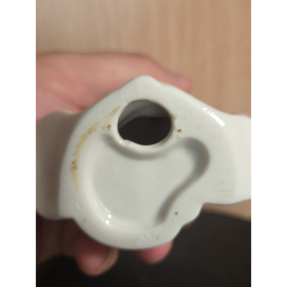 Vintage Multicolor Porcelain Figurine Girl Blue & White Dress 5-1/4" Tall - Picture 5 of 5